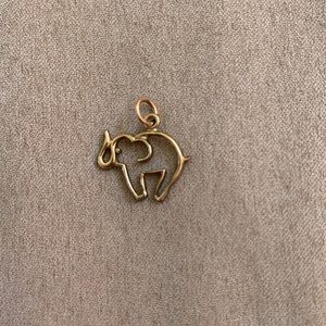 Gold filled Elephant pendant